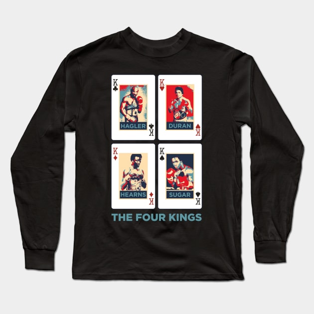 Boxing - The Four Kings Long Sleeve T-Shirt by The Fan Shack